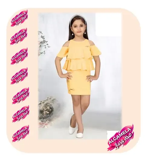 أصفر قصير لصغيرتك، شمس صغيرة تضيء المناسبة.