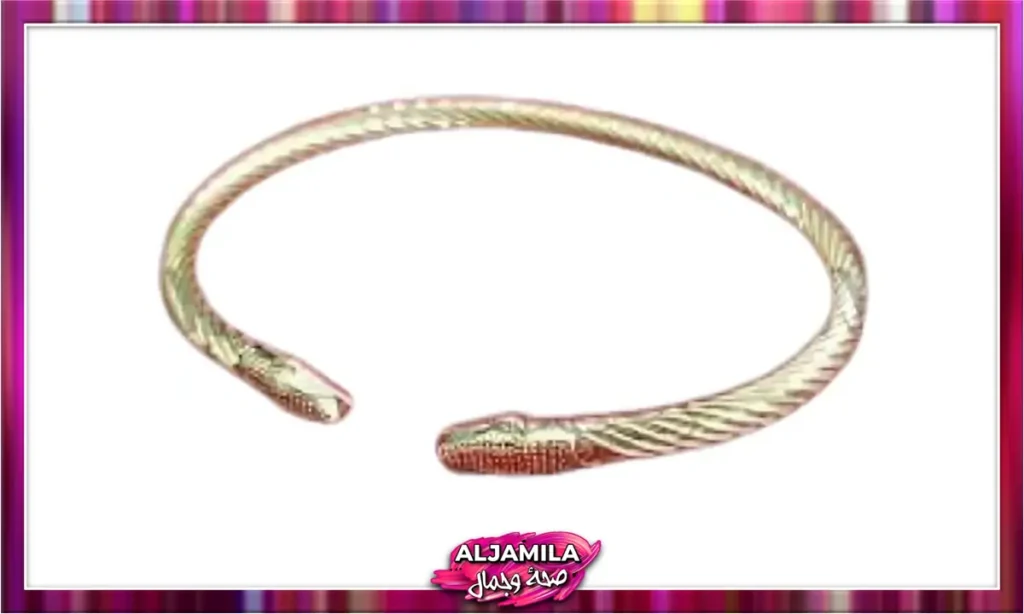 خلخال تقليدي تقليدي جزائري يتميز بتصميم على شكل ثعبان