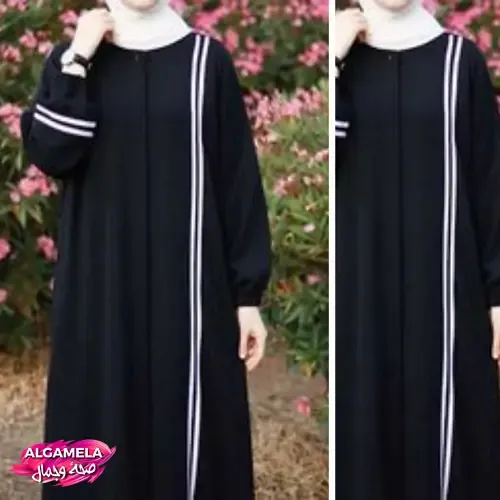 عبايات سوداء: اجعلي إطلالتك جذابة بأحدث تشكيلة من العبايات عباءة بتصميم مميز بسوستة طويلة مخفية وجيبين عمليين، تجمع بين الأناقة العصرية والراحة التي تستحقينها كل يوم.